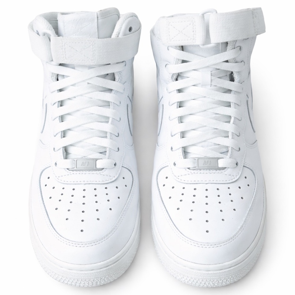 Nike Air Force 1 High White Womens 8.5 Clean Classic Sneakers